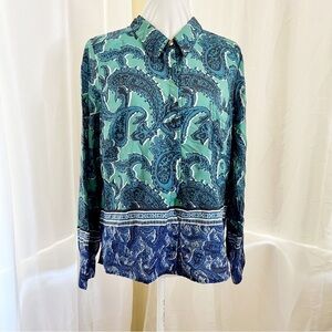 Charlie Jade polyester blouse Size Large